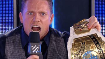 The Miz holding the Intercontinental Title. Courtesy of WWE.com