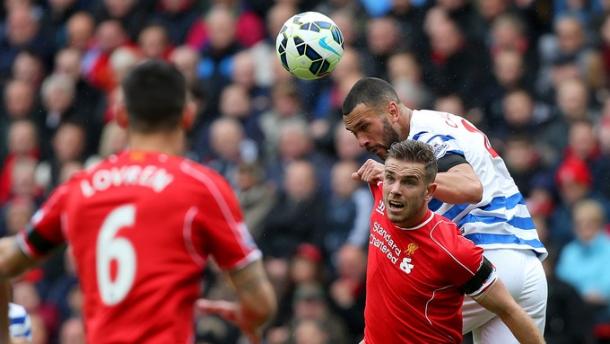 Caulker in action vs. Liverpool back in May. (Picture: www.itv.com)