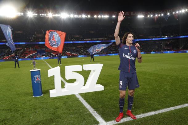Il 27 gennaio scorso con il goal al Montpellier Edinson Cavani è diventato il miglior marcatore di tutti i tempi del PSG, scavalcando Ibrahimovic