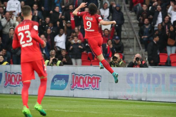 Edinson Cavani sigue sumando goles, pese a haber fallado un penalti. | FOTO: PSG.fr