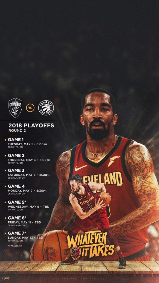 Il Calendario della serie. | Fonte Immagine: Cleveland Cavaliers Twitter