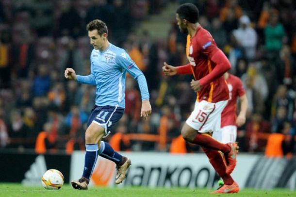 Klose, en un lance del partido ante el Galatasaray | Foto: Lazio