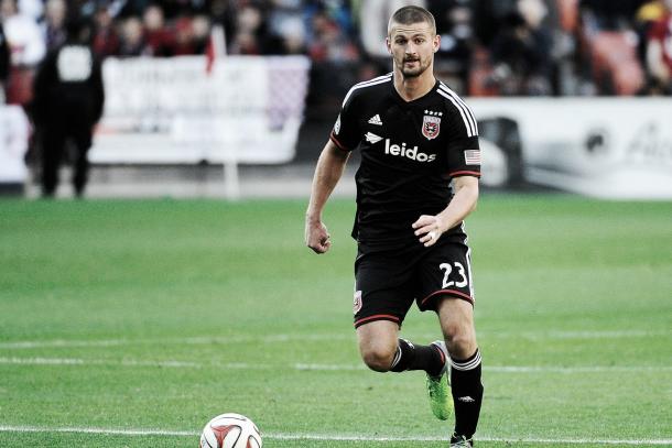 Perry Kitchen during his time at DC United l Photo: blackandred.com