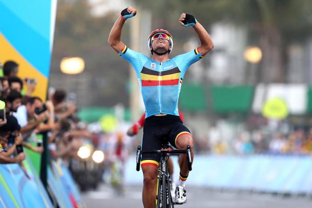 Greg Van Avermaet celebrando el titulo olímpico | Foto: Getty Images
