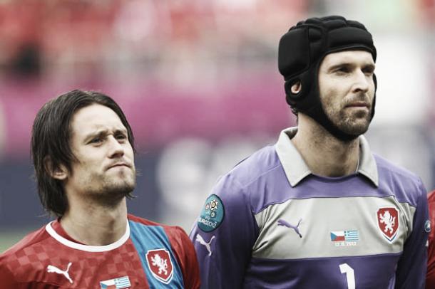 Cech and Rosicky will be bringing experience to the side. Photo- DailyMail.com