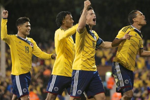 The Colombian attack will be looking to kick start the tournament with a big victory over the host nation on Friday at Levi's Stadium. Photo provided by AP.