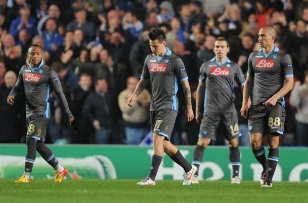 Derrota del Nápoles 4-1 en Stamford Bridge | Foto: Nápoles