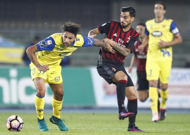 Suso in azione nella gara d'andata - Foto CalcioWeb