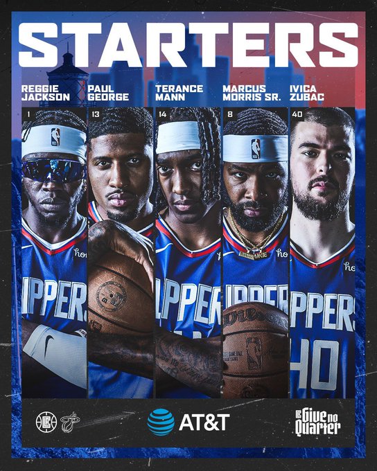 Clippers starting five/Image: LAClippers
