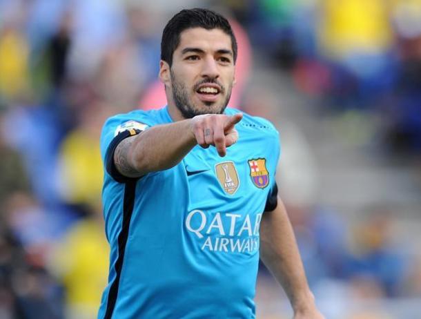 Luis Suarez celebrates scoring his 25th goal of the season ( Photo: Mundo Deportivo