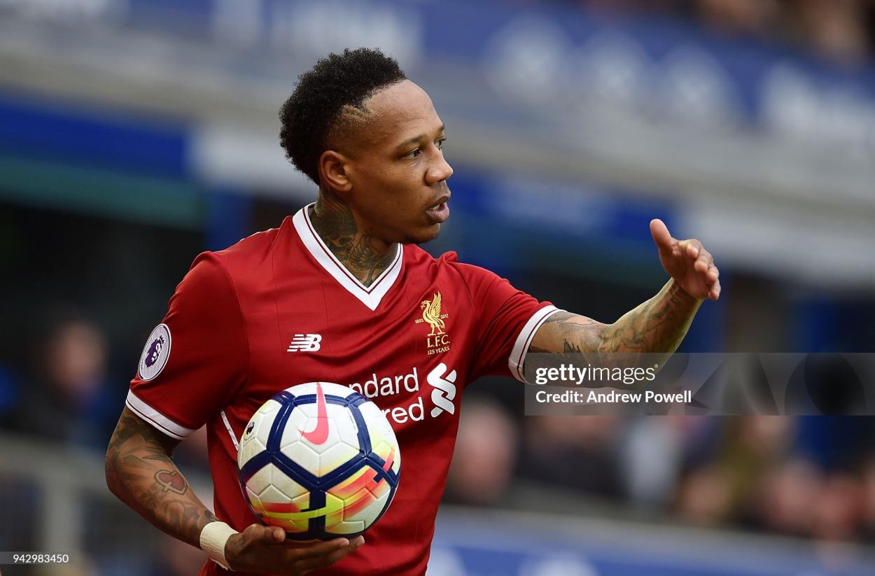 Clyne playing in the Merseyside Derby - (Photo by Andrew Powell/Liverpool FC via Getty Images)