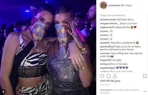 Kendall Jenner y Hailey Bieber en Coachella | Instagram Justin Bieber