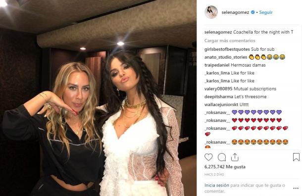 Selena Gómez de blanco en Coachella | Instagram Selena Gomez