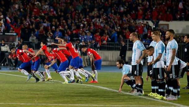 La imagen de la Copa América ´15. En los penales, Chile festejó (Foto: 24 horas.cl).