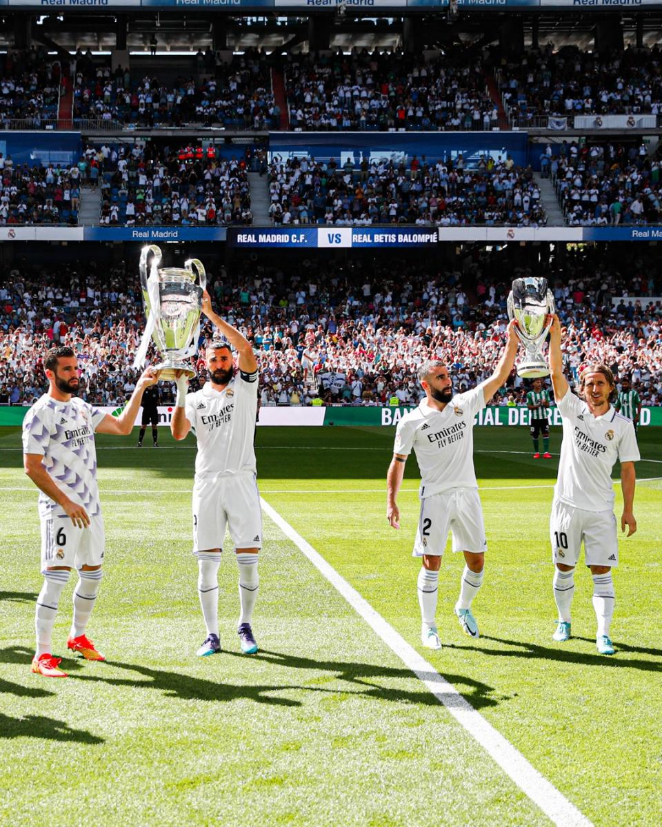 El Madrid presentó la Decimocuarta y 5ª Supercopa de Europa. | Foto: @realmadrid