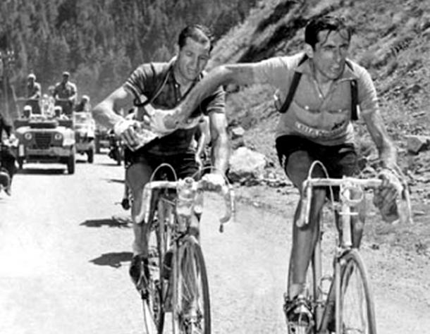 Gino Bartali y Fausto Coppi en Tour de Francia. Foto: jotdown