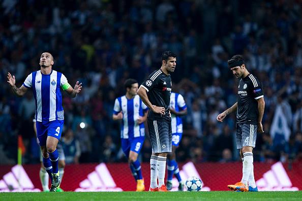 Costa looks dejected after a Porto goal (photo: getty)