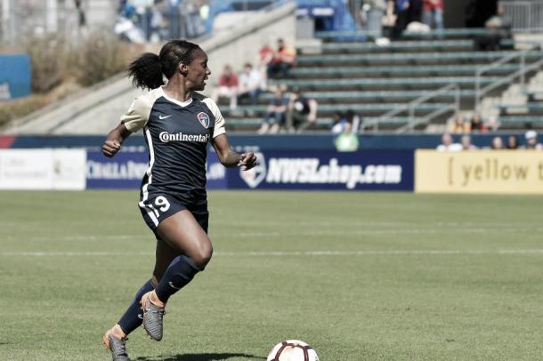 Crystal Dunn with the North Carolina Courage | Photo: Grant Halverson/isiphotos.com