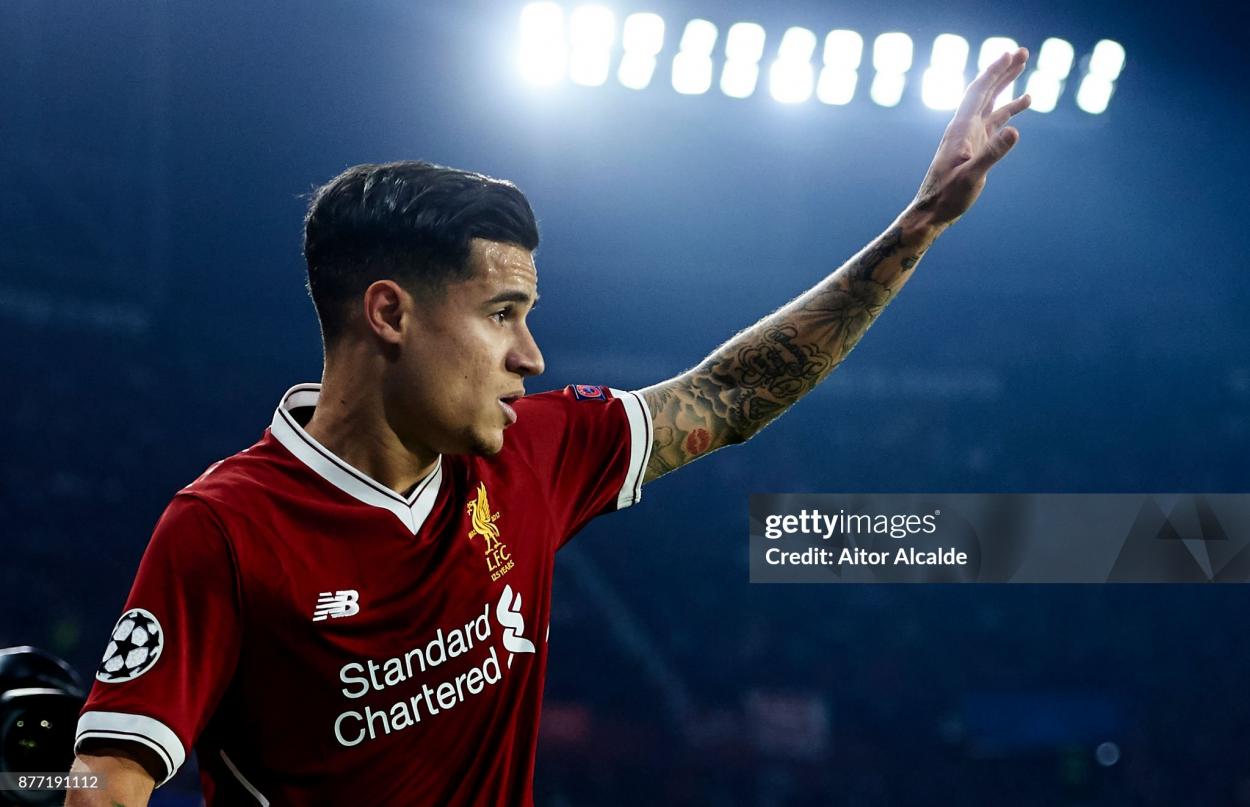 Coutinho playing in the Champions League - (Photo by Aitor Alcalde/Getty Images)