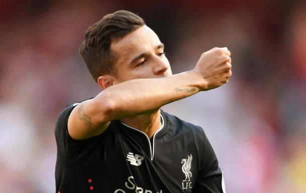 Klopp says he was delighted with Coutinho's display at the Emirates. (Picture: Getty Images)