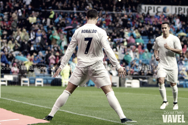 Cristiano Ronaldo celebra un gol a su manera | Foto: VAVEL
