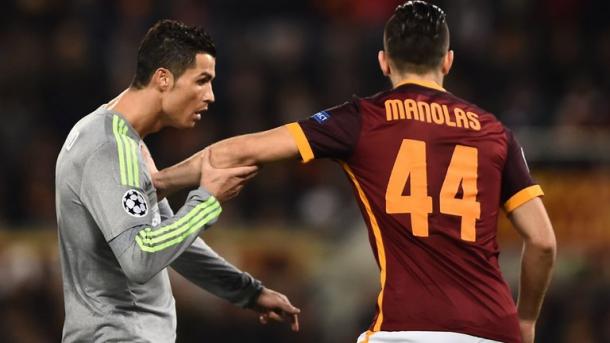Manolas in marcatura stretta su Ronaldo| Skysports.com