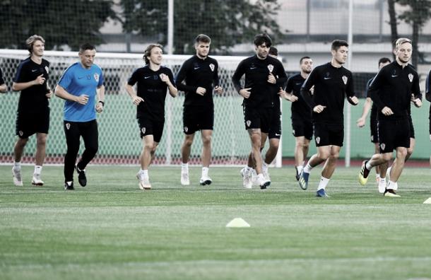 Los croatas realizando uno de sus entrenamientos | Foto: HNS