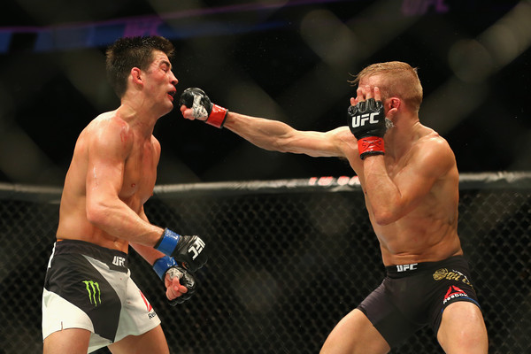 Cruz remained aggressive throughout the fight. Credit: Maddie Meyer/Getty Images North America