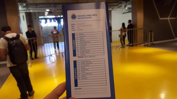 Cruzeiro escalado para a partida (foto: @Mineirao)