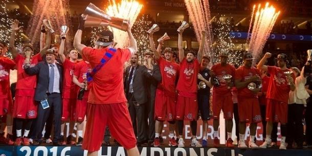 La alegría del campeón. Fuente: Euroleague