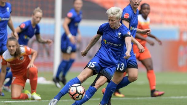 Megan Rapinoe will look to keep her goal-scoring form going against Chicago | Source: komonews.com