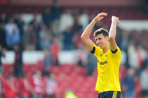 Ayala is one of the fans' favourites at the Riverside | Photo: Northern Echo