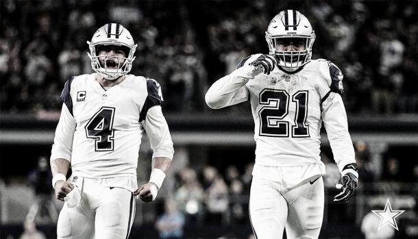 Dak Prescott y Ezequiel Elliott (foto Dallas Cowboys)