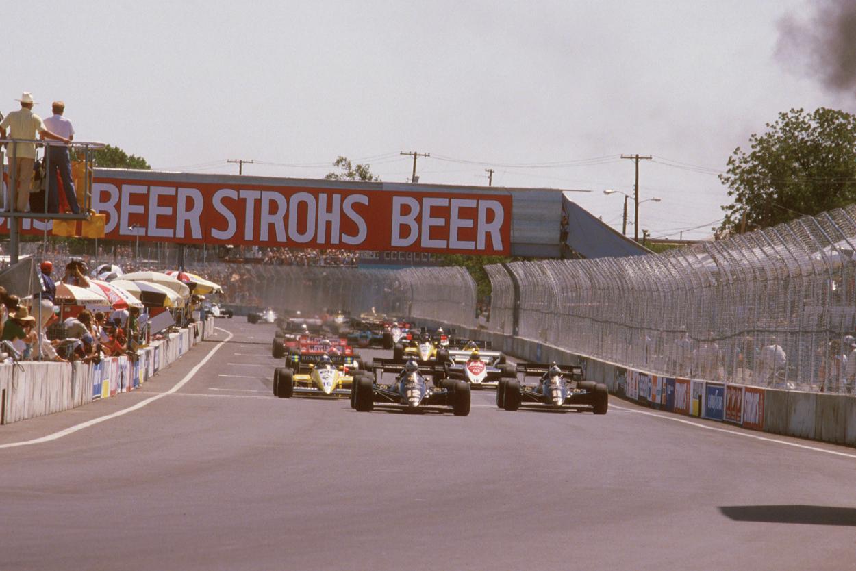 The start of the 1984 Dallas Grand Prix Photo Source: Motorsport Images