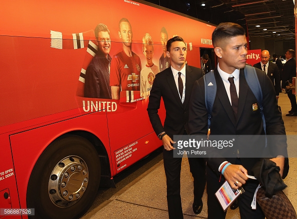 Darmian has been kept out of the side by plenty of full-backs, including Rojo | Photo: John Peters/ Man United via Getty Images)