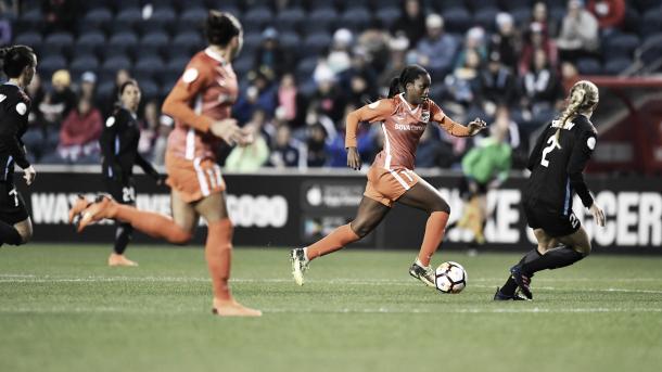 Nichelle Prince with the Houston Dash | Photo: NWSLsoccer.com