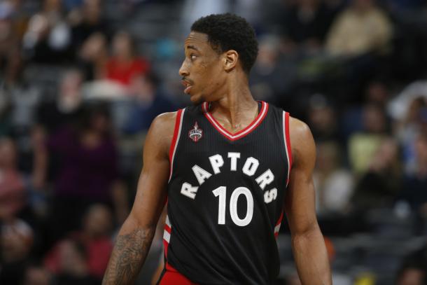 DeMar DeRozan of the Toronto Raptors. Photo: David Zalubowski/AP