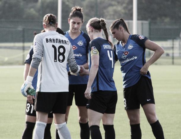 The whole of the FC Kansas City starting back four was included in Monday's roster updates. (Photo source: Emily Kesel)