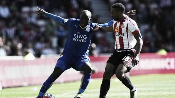 Defoe was yet again provided with no viable service as he struggled against the physical Leicester defence. (Photo: SAFC.com)