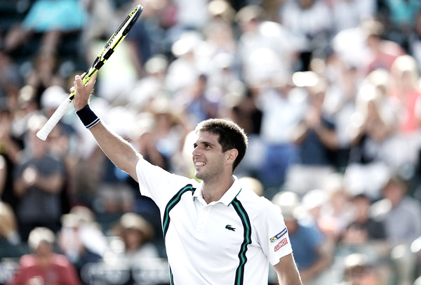 Delbonis celebra su victoria ante Andy Murray en Indian Wells 2016. Foto: zimbio.com