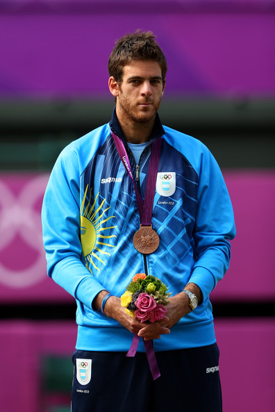 del Potro with his bronze medal during the medal ceremony in 2012 (Photo by Clive Brunskill / Source : Getty Images)