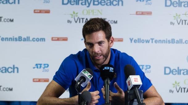 Delpo en conferencia Foto: TyC Sports