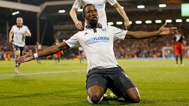 Dembelé celebra un tanto con la camiseta del Fulham. Foto: Dream Team