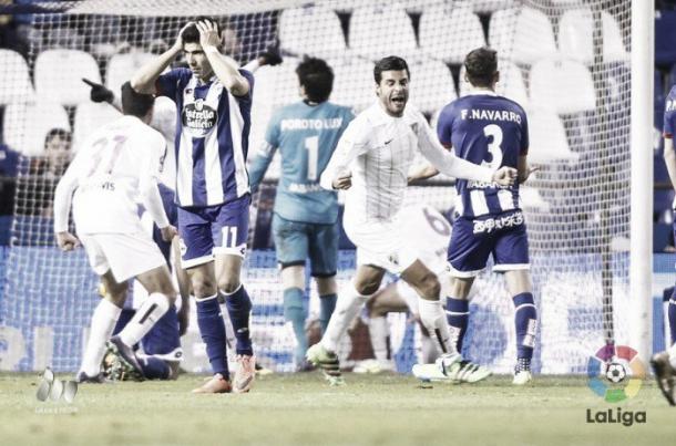 El Málaga dejó en evidencia sus carencias defensivas | Foto: La Liga