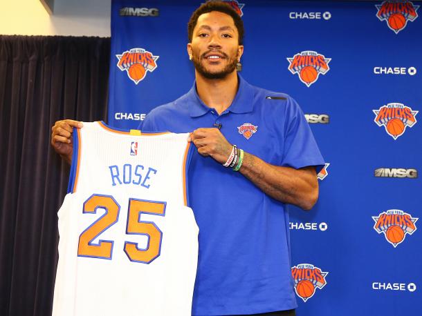 Derrick Rose, la gran ilusión de los nuevos Knicks (Getty Images)