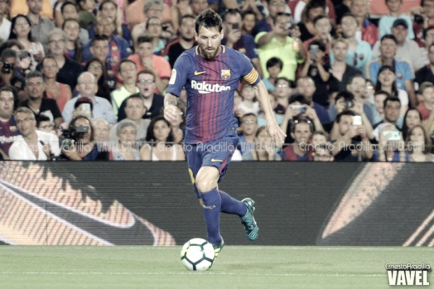 Messi en el Gamper de este año. Foto: Ernesto Aradilla (VAVEL)