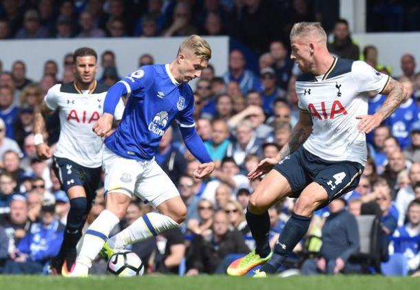 Gerard Deulofeu was Everton's main attacking outlet in the absence of Romelu Lukaku. | Photo: Getty Images