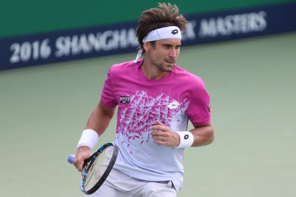 Ferrer at the Shanghai Rolex Masters (Photo by Zhong Zhi/Getty Images)