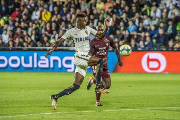 Adama Diakhaby se ha consagrado como primera opción sin Mbappé. | FOTO: ASMonaco.com