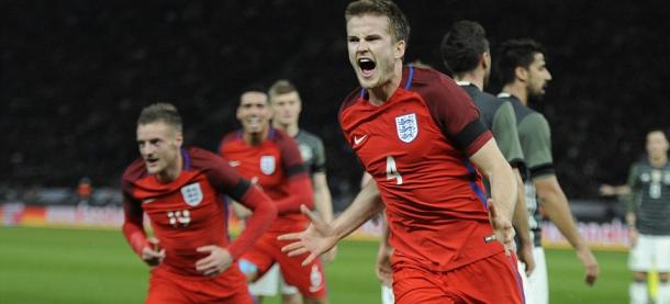 Eric Dier headed in a late winner against Germany at Berlin'es Olympic Stadium in March. Source: Total Sportek